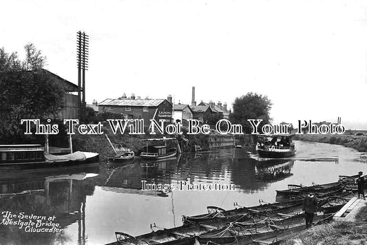 GL 1913 - The Severn At Westgate Bridge, Gloucester, Gloucestershire c1921