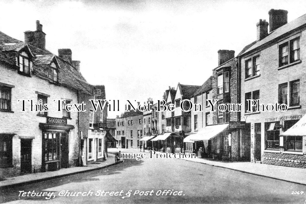 GL 2013 - Church Street & Post Office, Tetbury, Gloucestershire c1940