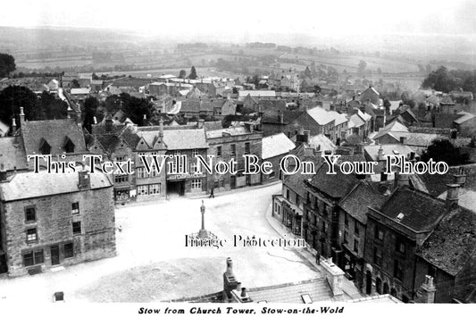 GL 2084 - Stow On The Wold From Church Tower, Gloucestershire