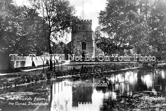 GL 2402 - The Church From The Canal, Stonehouse, Gloucestershire