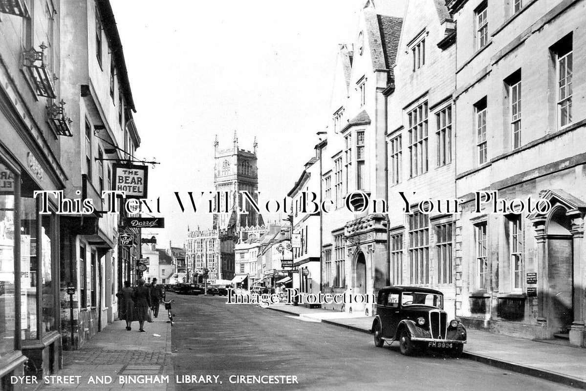 GL 2414 - Dyer Street & Bingham Library, Cirencester, Gloucestershire