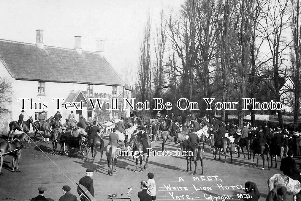 GL 2532 - Hunt Meet At The White Lion Hotel, Yate, Gloucestershire