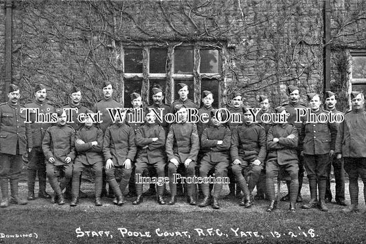 GL 2582 - Staff, Poole Court RFC, Yate, Gloucestershire 1918 WW1