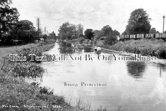 GL 279 - The Canal & Railway At Stonehouse, Gloucestershire c1939