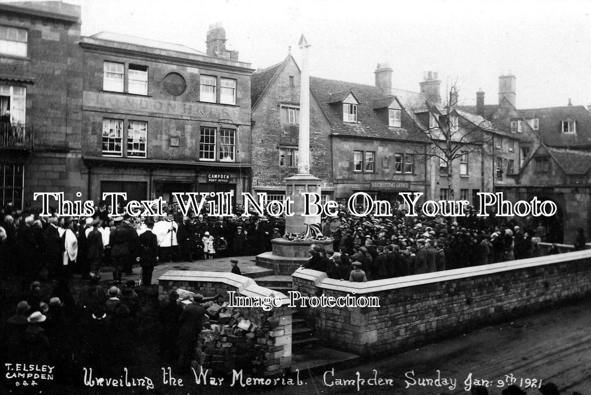 GL 309 - Unveiling The War Memorial & Post Office, Chipping Campden, Gloucestershire