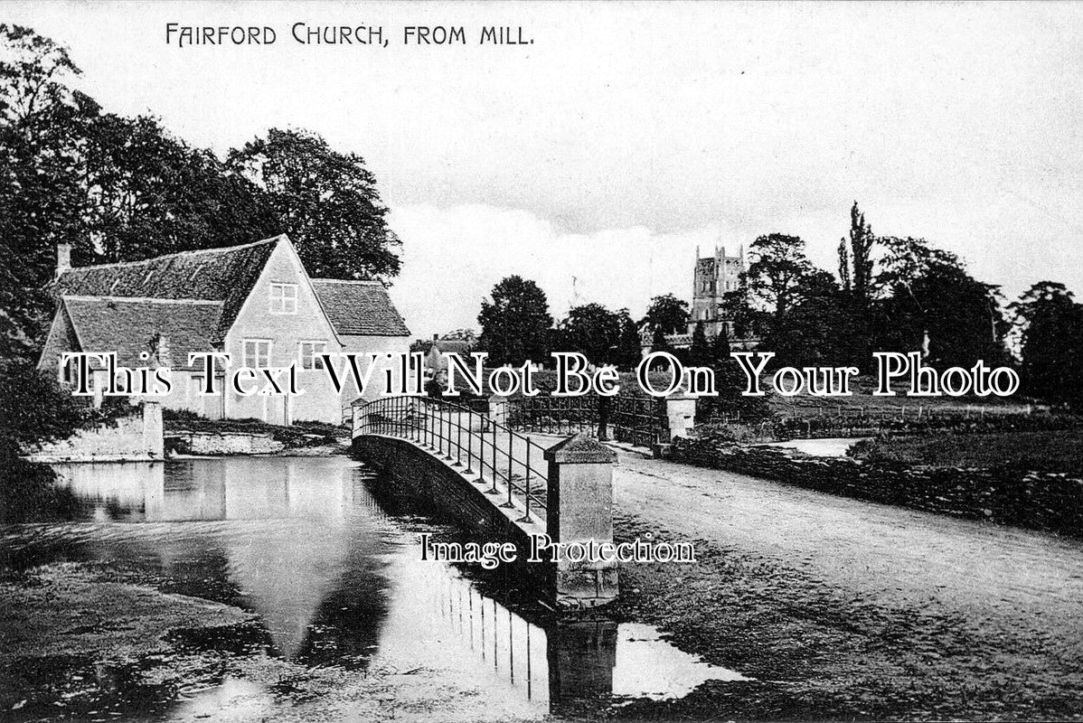 GL 383 - Fairford Church From Mill, Gloucestershire