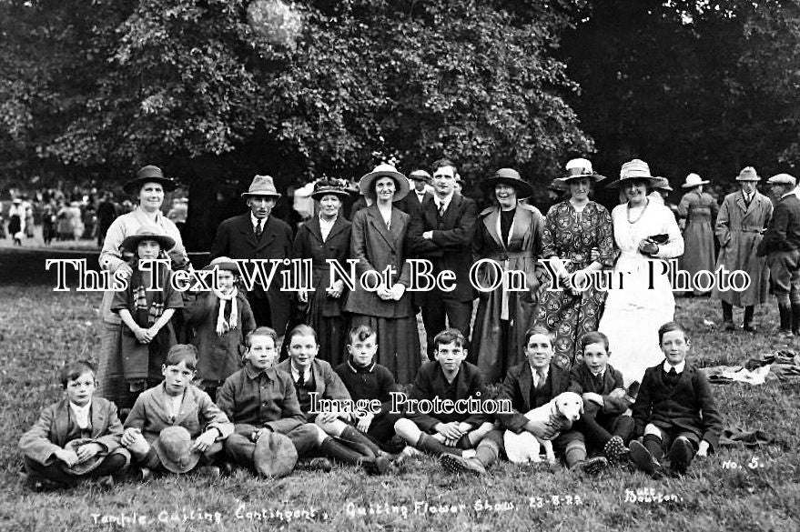 GL 417 - Flower Show, Temple Guiting Team, Lower Guiting, Gloucestershire 1922