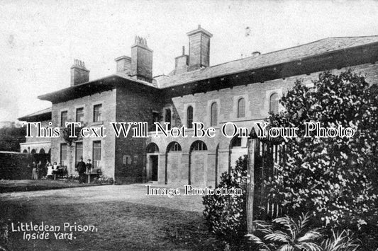 GL 433 - Littledean Jail Prison Inside Yard, Gloucestershire c1920