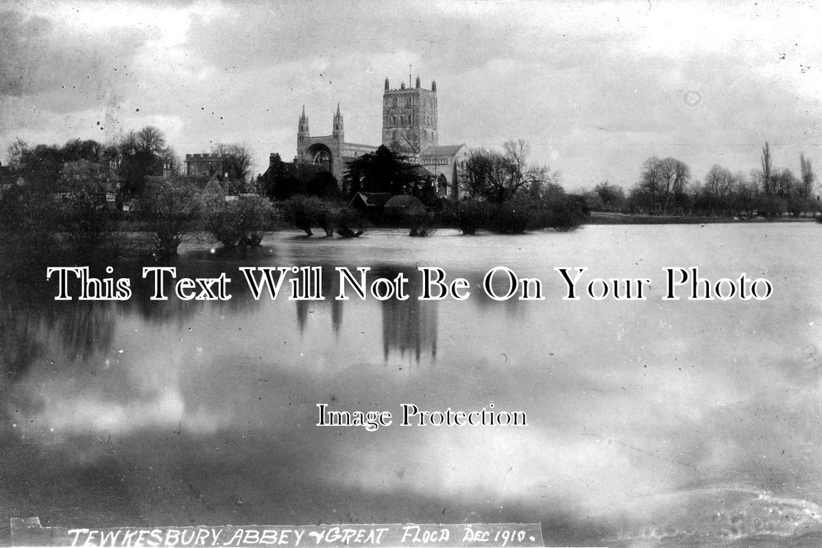 GL 482 - The Abbey & Great Flood Of 1910, Tewkesbury, Gloucestershire