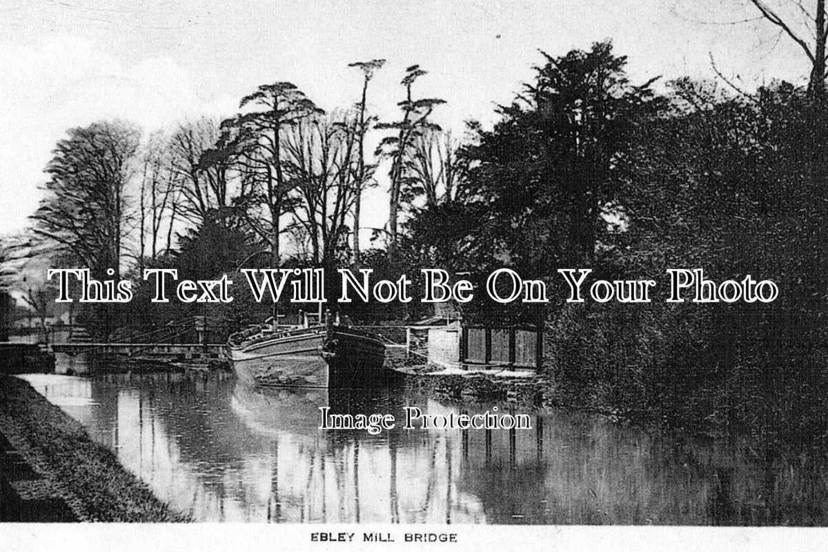 GL 548 - On The Canal, Ebley Mill Bridge, Gloucestershire c1916