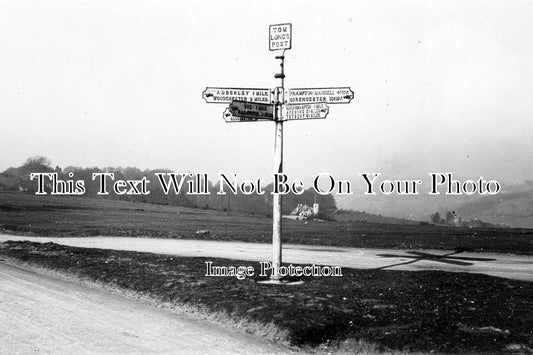 GL 562 - Tom Long's Post Signpost Near Amberley Woodchester, Gloucestershire