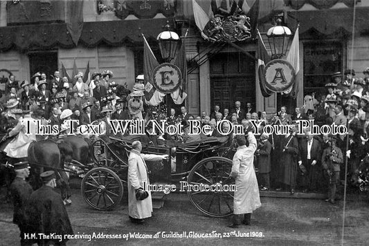 GL 572 - King Edward VII Visit Guildhall, Gloucestershire c1909