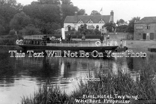 GL 636 - Steamer Jubilee Moored On Avon, Fleet Hotel, Twyning, Tewkesbury, Gloucestershire