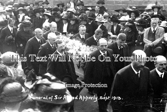 GL 661 - Funeral Of Sir Alfred Apperley, Rodborough Court, Stroud, Gloucestershire 1913