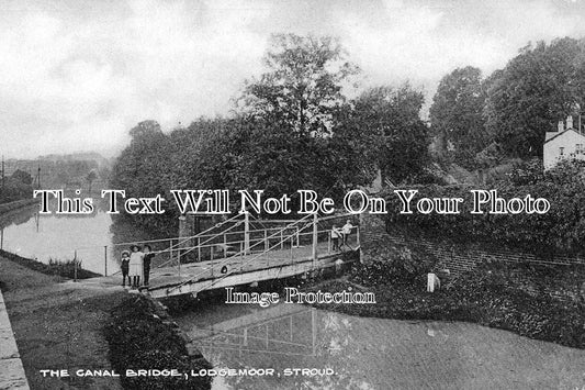 GL 720 - The Canal Bridge, Lodgemoor, Stroud, Gloucestershire c1905