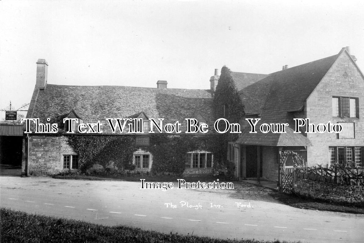 GL 785 - Plough Inn Pub, Ford Temple, Guiting, Gloucestershire c1938 ...
