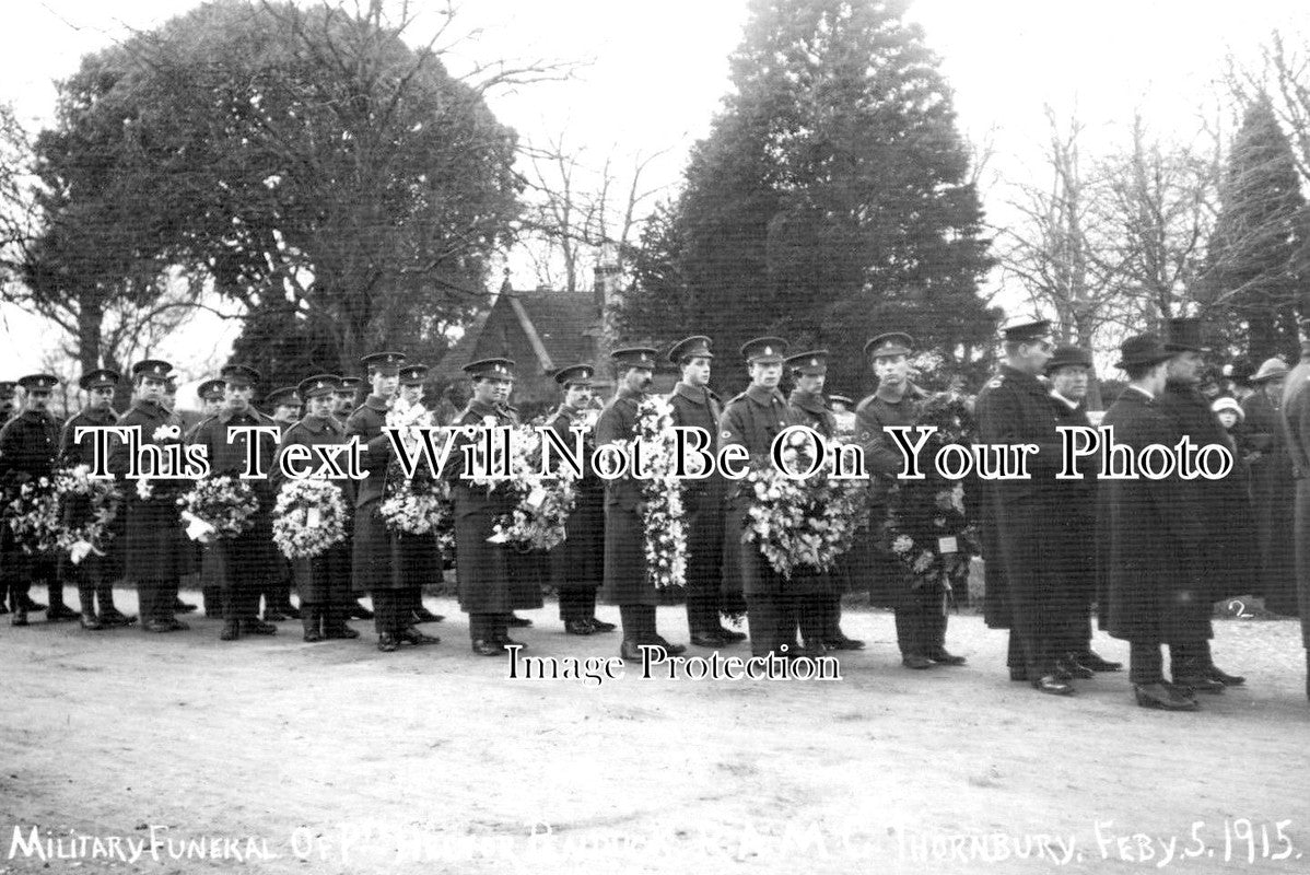 GL 877 - Military Funeral Of Pte Hector Penduck RAMC, Thornbury, Gloucestershire