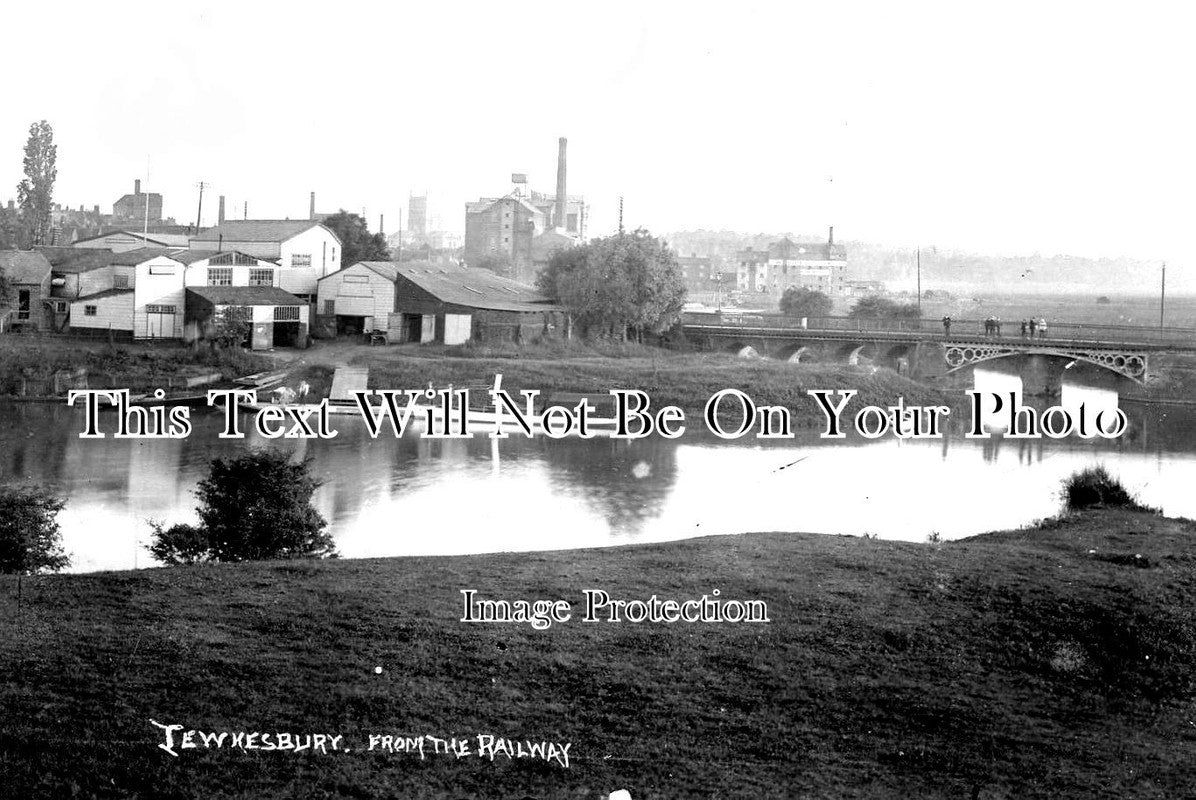 GL 925 - Tewkesbury From The Railway, Gloucestershire c1908