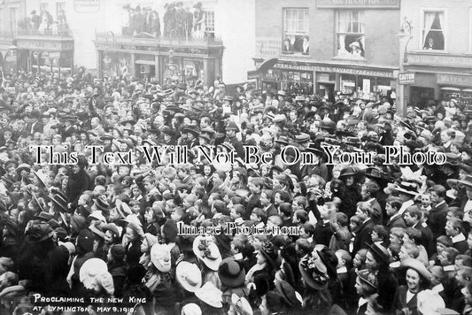 HA 1002 - Proclaiming The King, Lymington, Hampshire 1910