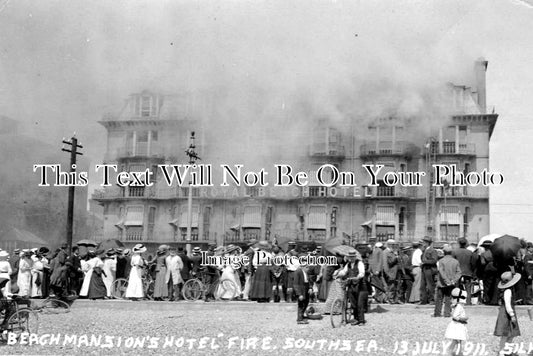 HA 1003 - Beach Mansions Hotl Fire, Southsea, Hampshire 1911