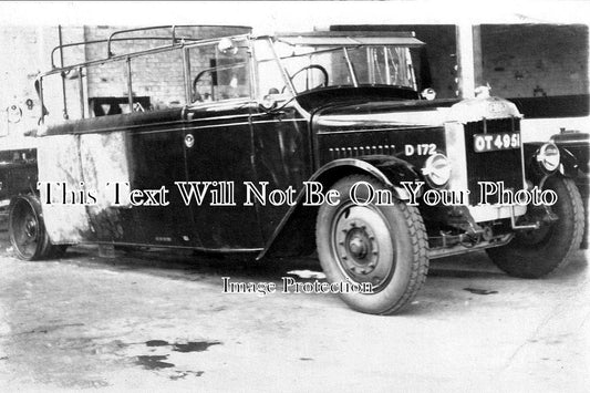 HA 1014 - Aldershot & District Traction Co Ltd, Burned Out Dennis, Hampshire