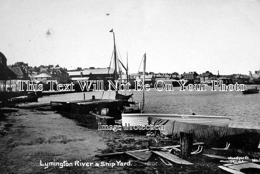 HA 102 - Lymington River & Ship Yard, Hampshire c1914