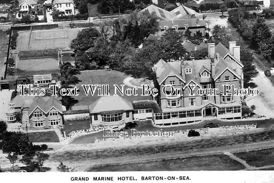 HA 1155 - Grand Marine Hotel Aerial View, Barton On Sea, Hampshire