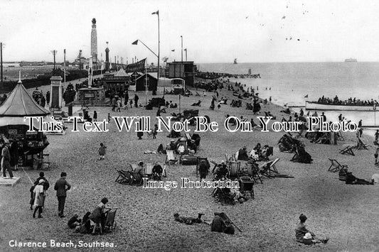 HA 1184 - Clarence Beach, Southsea, Portsmouth, Hampshire c1928