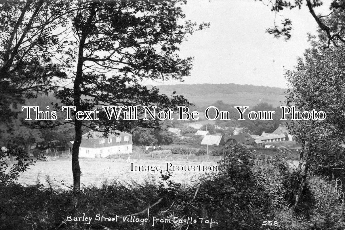 HA 1208 - Burley Street From Castle Top, Near Ringwood, Hampshire c1924