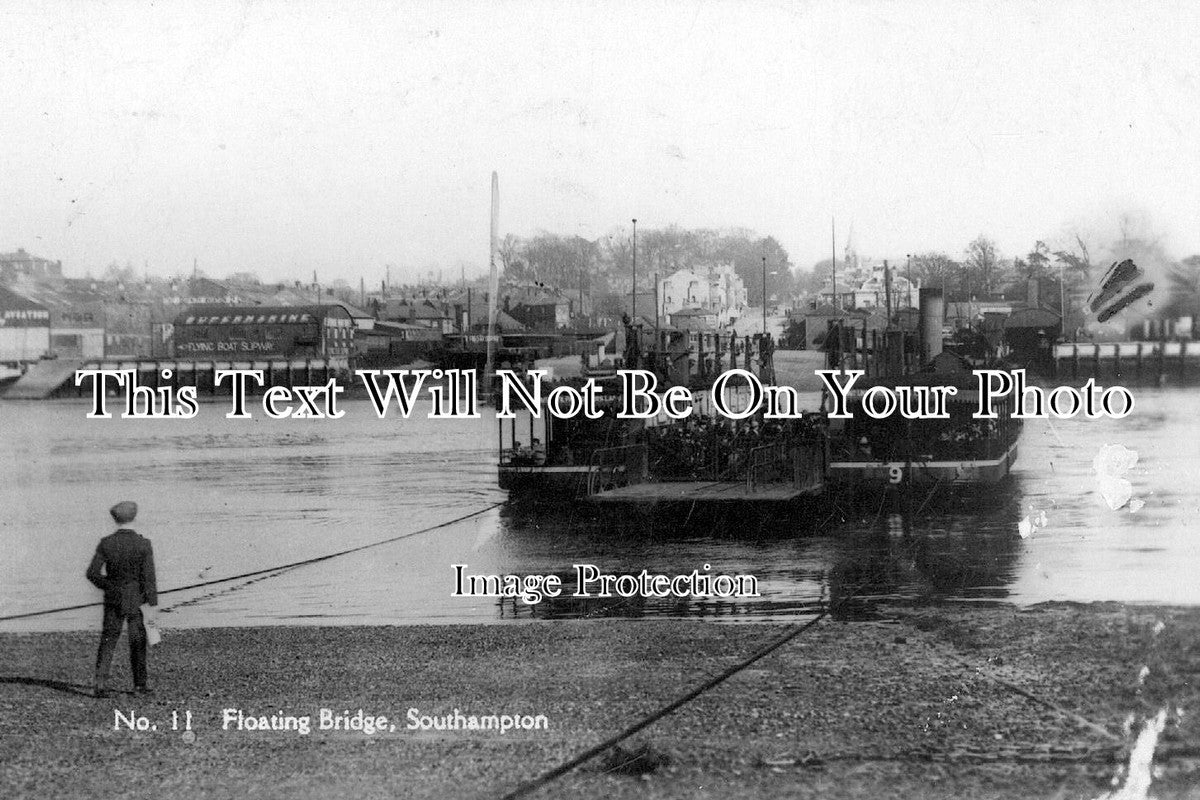 HA 1247 - The Floating Bridge & The Supermarine Flying Boat Slipway, Southampton, Hampshire c1927