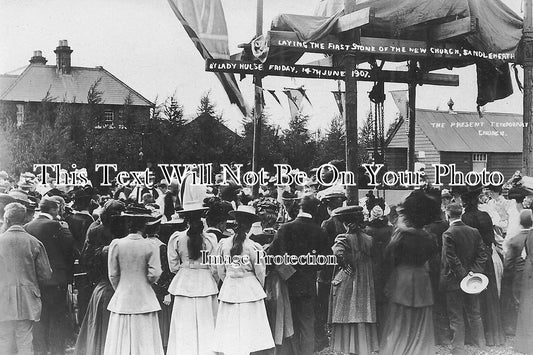 HA 1254 - Laying First Stone Of New Church, Fordingbridge, Sandleheath, Hampshire