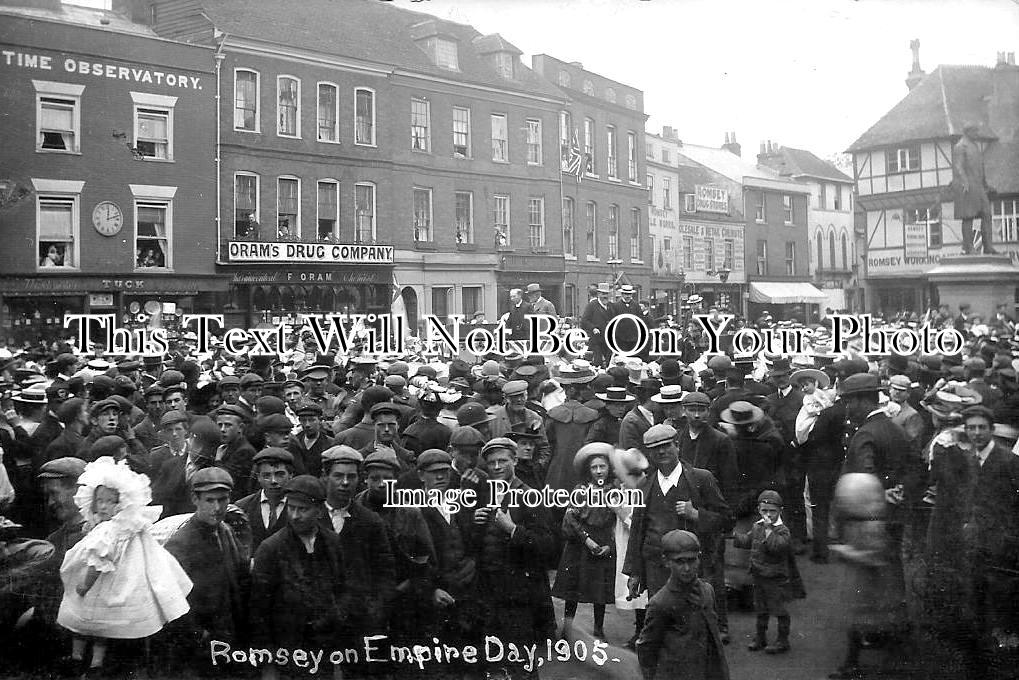 HA 1305 - Romsey On Empire Day, Hampshire 1905