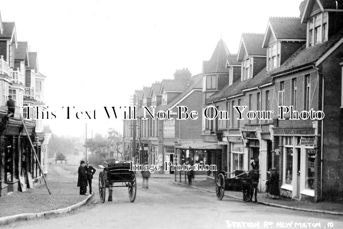 HA 1322 - Station Road, New Milton, Hampshire c1912