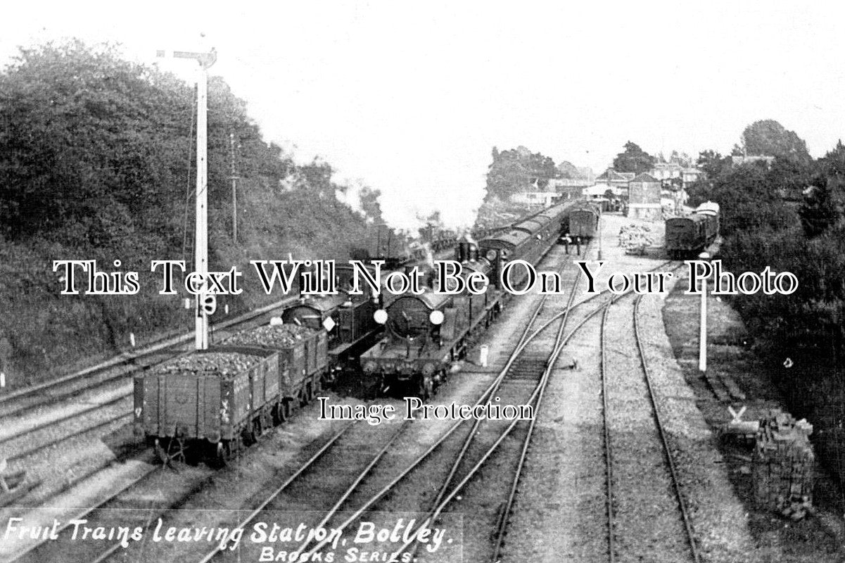 HA 1324 - Fruit Trains Leaving Botley Railway Station, Hampshire