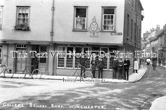 HA 1355 - College School Shop, College Street, Winchester, Hampshire c1924