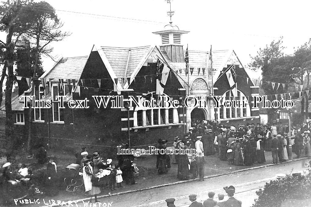 HA 1373 - Winton Public Library Opening, Bournemouth, Hampshire c1908