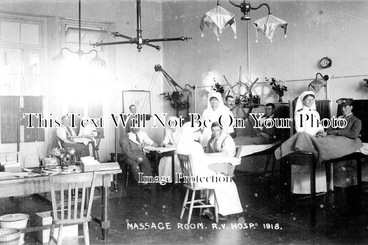 HA 1406 - Massage Room, R.V Hospital, Netley Hospital, Hampshire c1918