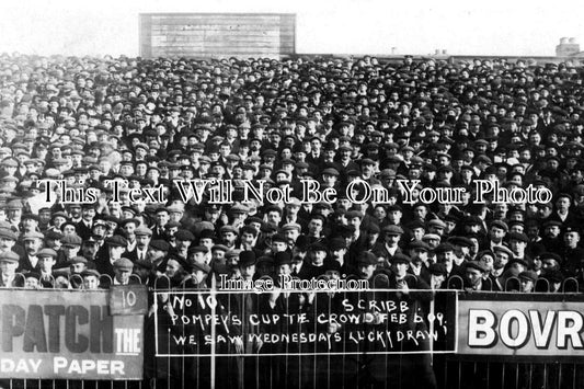 HA 1444 - Portsmouth FC FA Cup Tie Crowd 6 Feb 1909 v Sheffield Wednesday, Hampshire