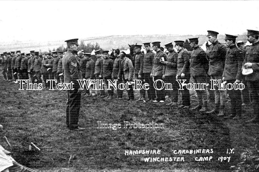 HA 1488 - Carabiniers Imperial Yeomanry, Winchester Camp, Hampshire 1907