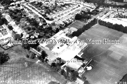 HA 1507 - Prices School Aerial View, Fareham, Hampshire