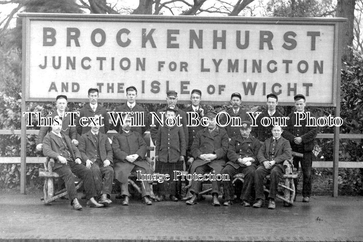 HA 1566 - Brockenhurst Junction For Lymington & Isle Of Wight Railway Station Staff, Hampshire