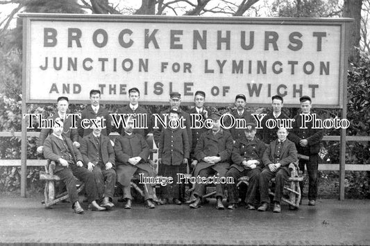 HA 1566 - Brockenhurst Junction For Lymington & Isle Of Wight Railway Station Staff, Hampshire