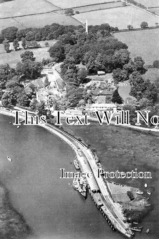 HA 1579 - Lymington Pier From The Air, Hampshire