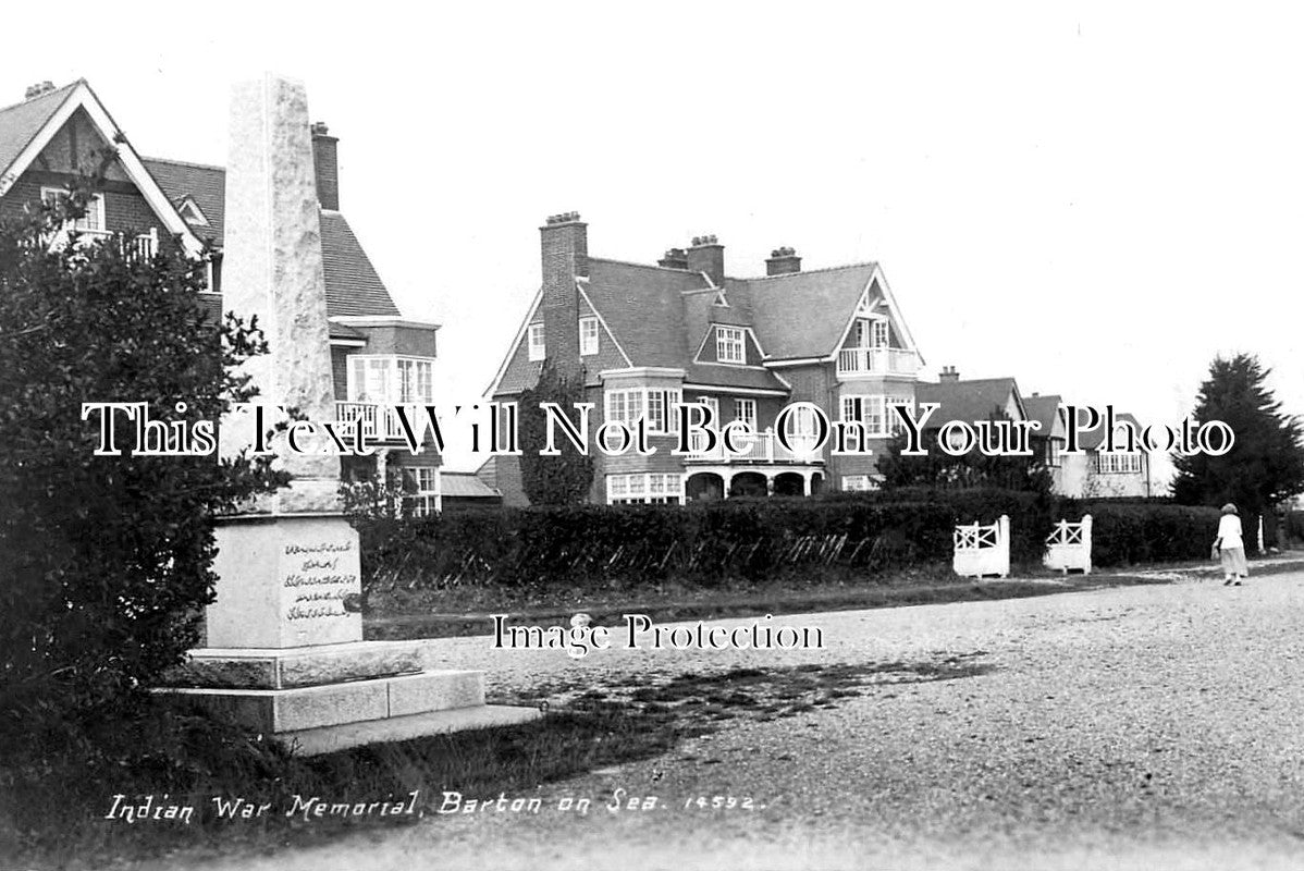 HA 1609 - The Indian War Memorial, Barton On Sea, Hampshire