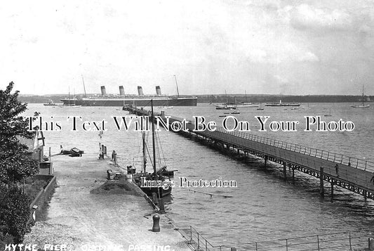 HA 1642 - White Star Liner Olympic Passing Hythe Pier, Southampton, Hampshire