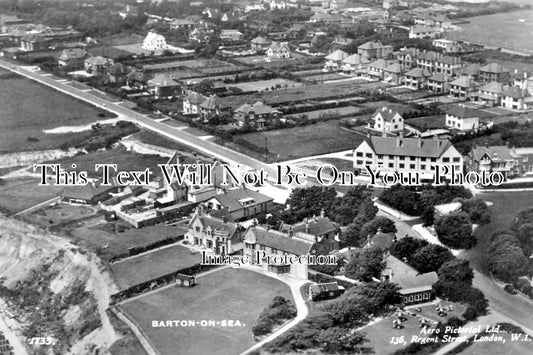 HA 1674 - Barton On Sea Aerial View, Hampshire c1937