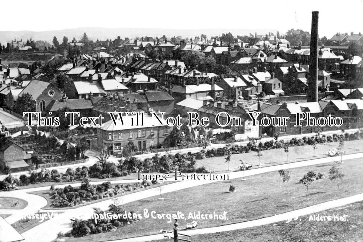 HA 1681 - Municipal Gardens & Cargate, Aldershot, Hampshire c1912