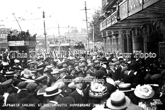 HA 1812 - Hippodrome Theatre Japanese Sailors, Portsmouth, Hampshire 1907