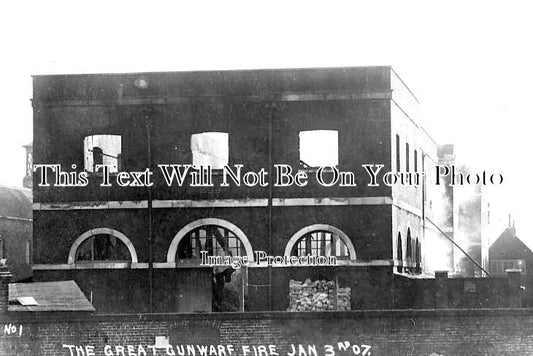 HA 1843 - Great Gunwharf Fire, Portsmouth, Hampshire c1907