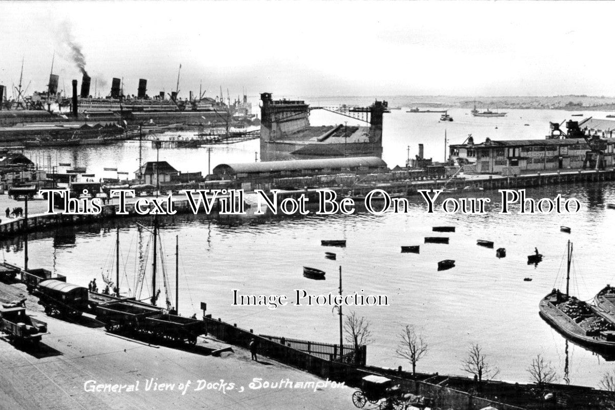 HA 1953 - General View Of Docks, Southampton, Hampshire